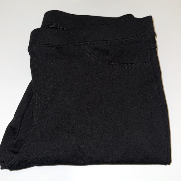 HUE Mid-Rise Ponte Black Leggings Large - Picture 7 of 9